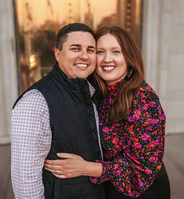 Kyle with his wife, who owns the cafe Play Sundae was built for